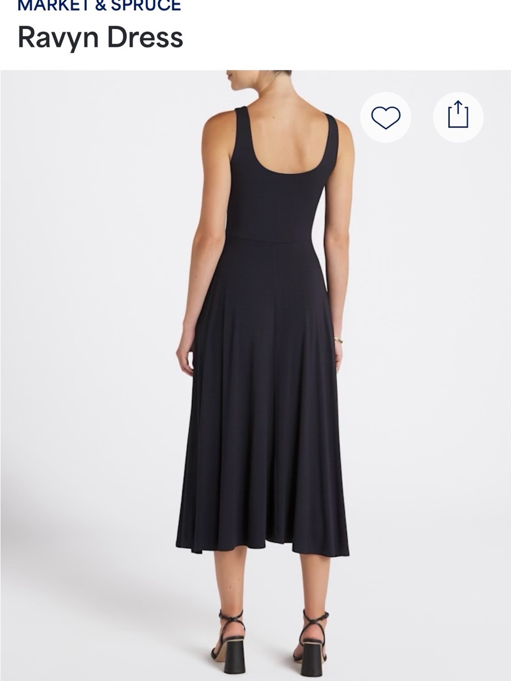 Market & Spruce Black Scoop Neck Sleeveless Maxi Dress - Picture 3 of 5